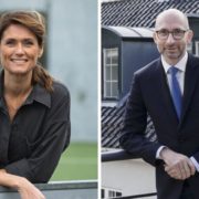 Foto: Nina Kovsted Helk, filantropidirektør i Realdania og Thomas Hofman-Bang, adm. direktør i Industriens Fond. ConTech 2024 Magasin - fokus på teknologi, innovation og digitalisering i den danske byggebranche.