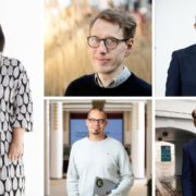 Foto: Tina Mayn, EVP Products & Innovation, VELUX, Hampus Jakobsson, General Partner at Pale Blue Dot, Thomas Kovsted, General Manager, IBM Denmark, Teemu Lehtinen, CEO, KIRAHub og Michael Ambjorn, CEO, PropTech Denmark